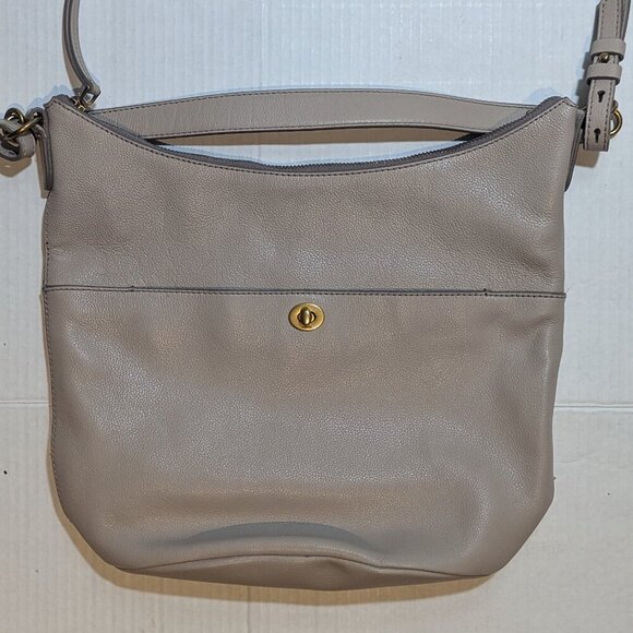 FOSSIL Talulla Hobo Purse Satchel Graystone Bag NEW NWOT - Picture 3 of 10